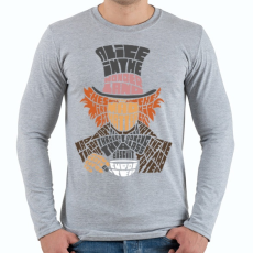 PRINTFASHION Kalapos - Férfi hosszú ujjú póló - Sport szürke