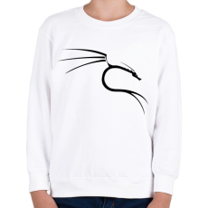 PRINTFASHION Kali linux black - Gyerek pulóver - Fehér
