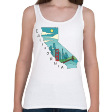 PRINTFASHION Kalifornia - Női atléta - Fehér