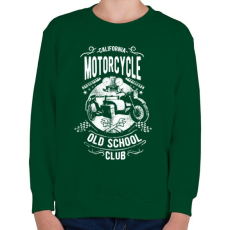 PRINTFASHION Kaliforniai öreg motorosok - Gyerek pulóver - Sötétzöld