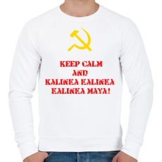 PRINTFASHION Kalinka - Férfi pulóver - Fehér