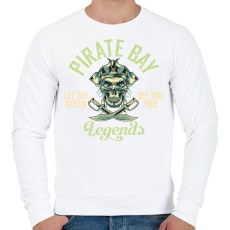 PRINTFASHION Kalóz 03 - Férfi pulóver - Fehér