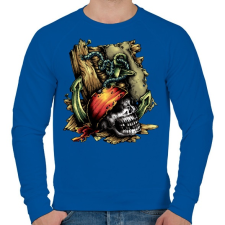 PRINTFASHION Kalóz - Férfi pulóver - Királykék férfi pulóver, kardigán