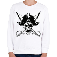 PRINTFASHION Kalóz  - Gyerek pulóver - Fehér