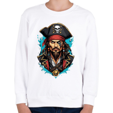 PRINTFASHION Kalóz - Gyerek pulóver - Fehér gyerek pulóver, kardigán