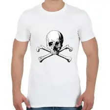 PRINTFASHION Kaloz Mintázat - Férfi póló - Fehér férfi póló