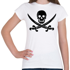 PRINTFASHION Kalóz - Női póló - Fehér női póló