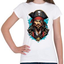 PRINTFASHION Kalóz - Női póló - Fehér női póló