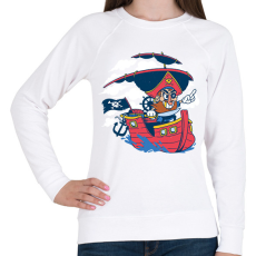 PRINTFASHION Kalóz - Női pulóver - Fehér