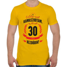 PRINTFASHION kamasz-30-black-red - Férfi póló - Sárga