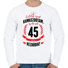 PRINTFASHION kamasz-45-black-red - Férfi pulóver - Fehér