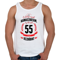 PRINTFASHION kamasz-55-black-red - Férfi atléta - Fehér