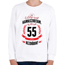 PRINTFASHION kamasz-55-black-red - Gyerek pulóver - Fehér