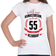 PRINTFASHION kamasz-55-black-red - Női póló - Fehér
