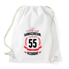 PRINTFASHION kamasz-55-black-red - Sportzsák, Tornazsák - Fehér tornazsák