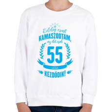 PRINTFASHION kamasz-55-cyan - Gyerek pulóver - Fehér