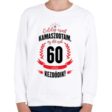 PRINTFASHION kamasz-60-black-red - Gyerek pulóver - Fehér