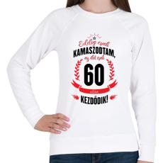 PRINTFASHION kamasz-60-black-red - Női pulóver - Fehér