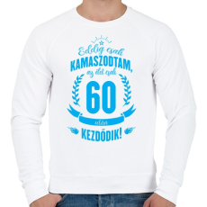 PRINTFASHION kamasz-60-cyan - Férfi pulóver - Fehér