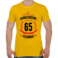 PRINTFASHION kamasz-65-black-red - Férfi póló - Sárga