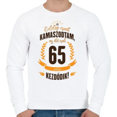 PRINTFASHION kamasz-65-brown-orange - Férfi pulóver - Fehér