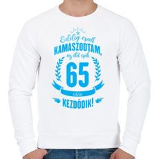 PRINTFASHION kamasz-65-cyan - Férfi pulóver - Fehér