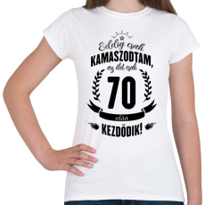 PRINTFASHION kamasz-70-black - Női póló - Fehér