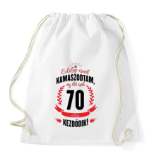PRINTFASHION kamasz-70-black-red - Sportzsák, Tornazsák - Fehér tornazsák