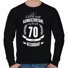 PRINTFASHION kamasz-70-white - Férfi pulóver - Fekete