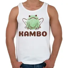 PRINTFASHION KAMBO - Férfi atléta - Fehér atléta, trikó