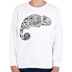 PRINTFASHION Kamé Leon - Gyerek pulóver - Fehér