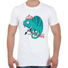 PRINTFASHION Kaméleon - Férfi póló - Fehér férfi póló