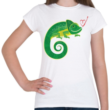 PRINTFASHION Kaméleon - Női póló - Fehér női póló