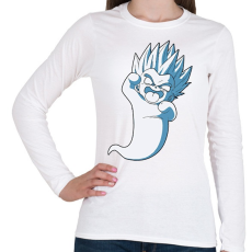 PRINTFASHION Kamikaze ghost - Női hosszú ujjú póló - Fehér