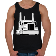 PRINTFASHION Kamion - Férfi atléta - Fekete