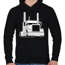 PRINTFASHION Kamion - Férfi kapucnis pulóver - Fekete női pulóver, kardigán