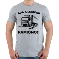 PRINTFASHION Kamion - Férfi póló - Sport szürke férfi póló