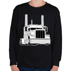 PRINTFASHION Kamion - Gyerek pulóver - Fekete