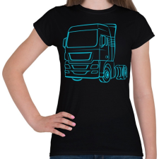 PRINTFASHION Kamion - Női póló - Fekete női póló