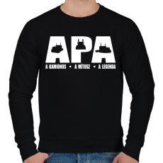 PRINTFASHION Kamionos apa - Férfi pulóver - Fekete