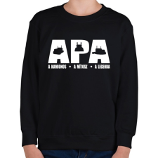 PRINTFASHION Kamionos apa - Gyerek pulóver - Fekete gyerek pulóver, kardigán