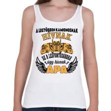 PRINTFASHION Kamionos apa - Női atléta - Fehér női trikó