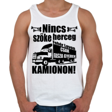 PRINTFASHION kamionos fekete - Férfi atléta - Fehér