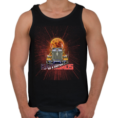 PRINTFASHION KAMIONOS - Férfi atléta - Fekete