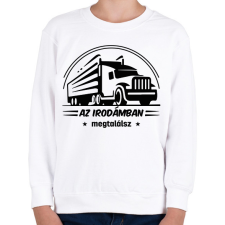 PRINTFASHION Kamionos iroda - Gyerek pulóver - Fehér gyerek pulóver, kardigán