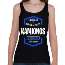 PRINTFASHION Kamionos prémium minőség - Női atléta - Fekete női trikó