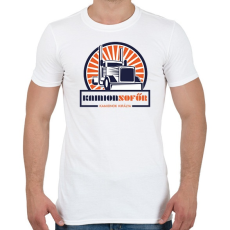 PRINTFASHION Kamionsofőr - Kamionok királya - Férfi póló - Fehér