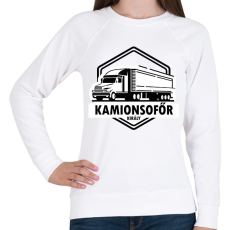 PRINTFASHION Kamionsofőr király - Női pulóver - Fehér