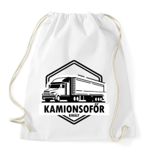 PRINTFASHION Kamionsofőr király - Sportzsák, Tornazsák - Fehér tornazsák