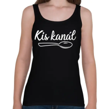 PRINTFASHION Kanál páros - kis kanál 2 - Női atléta - Fekete női trikó